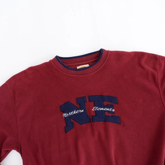 Vintage Northern Elements  Red Crewneck Sweater - Picture 8 of 12